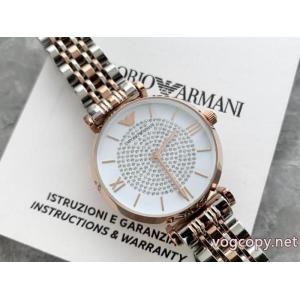 人気の高さ激安通販 安心国内発送 NEWトップスブランド コピー バック時計ARMANI..