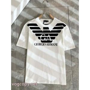 ARMANI半袖Tシャツ清潔感溢れる ファション性の高い 高級素材偽 ブランド