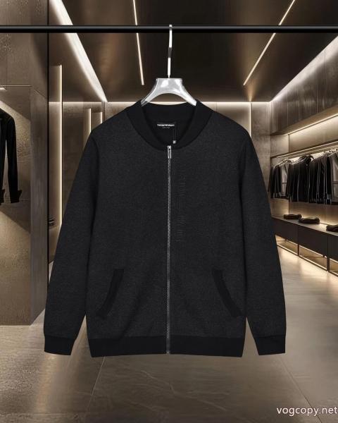EMPORIO ARmani/アルマーニファスナーロゴ刺繍アルファベット野球ウェアジャケットカーディガン 0 